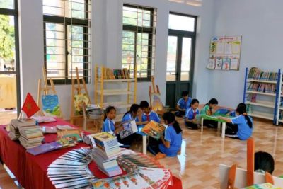 Trường Tiểu học Phan Đăng Lưu Hưởng ứng phong trào chung của Ngày Sách và Văn hóa đọc Việt Nam (21/4).